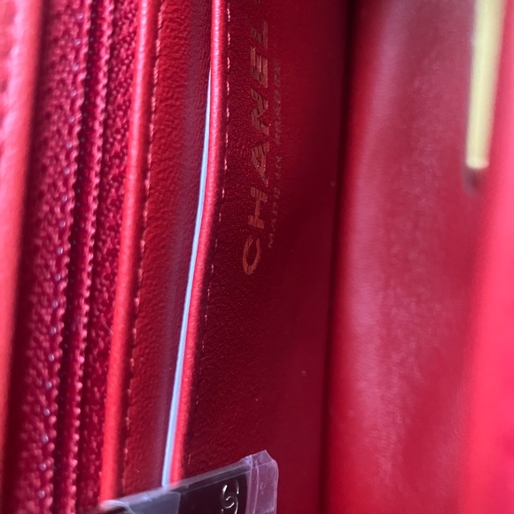 Chanel Mini Rectangle Flap Tweed Red & White Brand New! - Picture 13 of 15